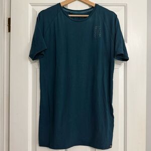 Gymshark x Gold’s Gym Collab - Teal Short Sleeve performance Tee with Mesh Panel